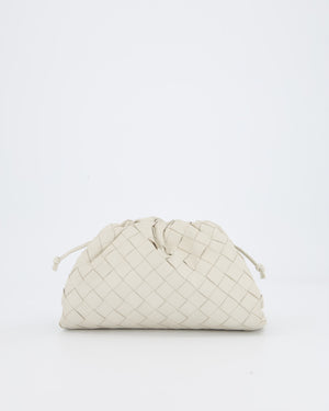 Bottega Veneta Off White Mini Intrecciato The Pouch Bag