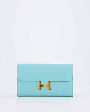 Hermès Constance To Go Bag in Blue Atoll Epsom Leather with Gold Hardware