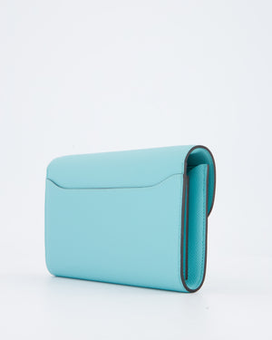 Hermès Constance To Go Bag in Blue Atoll Epsom Leather with Gold Hardware