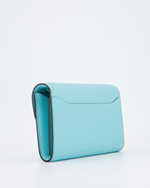 Hermès Constance To Go Bag in Blue Atoll Epsom Leather with Gold Hardware
