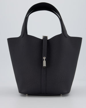 Hermès Picotin Lock 22 Bag in Caban Clemence Leather with Palladium Hardware