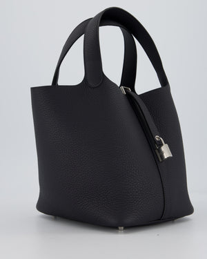 Hermès Picotin Lock 22 Bag in Caban Clemence Leather with Palladium Hardware