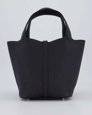 Hermès Picotin Lock 22 Bag in Caban Clemence Leather with Palladium Hardware
