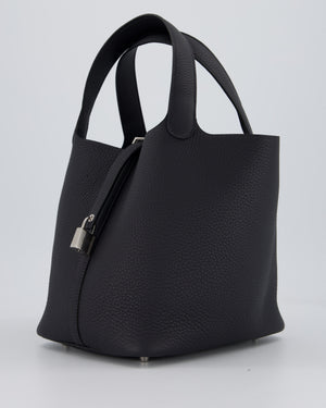 Hermès Picotin Lock 22 Bag in Caban Clemence Leather with Palladium Hardware