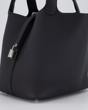 Hermès Picotin Lock 22 Bag in Caban Clemence Leather with Palladium Hardware