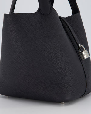 Hermès Picotin Lock 22 Bag in Caban Clemence Leather with Palladium Hardware