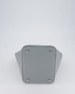 Hermès Picotin Lock 22 Bag in Gris Pantin Clemence Leather with Palladium Hardware