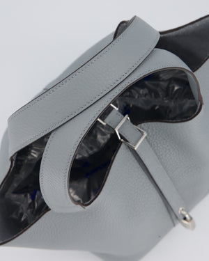 Hermès Picotin Lock 22 Bag in Gris Pantin Clemence Leather with Palladium Hardware