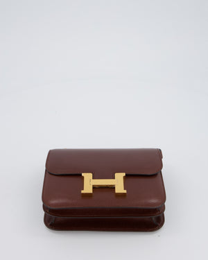 *HOT* Hermès Constance III Miroir 18 Bag in Terre Chevre Chamkila Leather with Gold Hardware