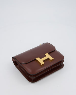 *HOT* Hermès Constance III Miroir 18 Bag in Terre Chevre Chamkila Leather with Gold Hardware