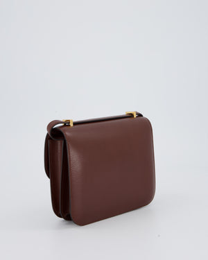 *HOT* Hermès Constance III Miroir 18 Bag in Terre Chevre Chamkila Leather with Gold Hardware