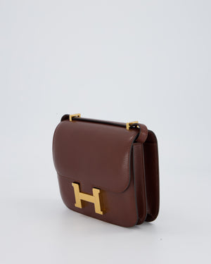 *HOT* Hermès Constance III Miroir 18 Bag in Terre Chevre Chamkila Leather with Gold Hardware