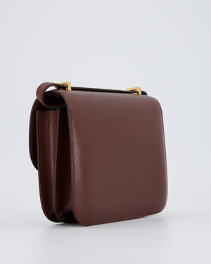 *HOT* Hermès Constance III Miroir 18 Bag in Terre Chevre Chamkila Leather with Gold Hardware