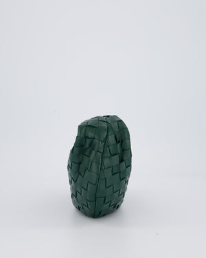 Bottega Veneta Forrest Green Mini Jodie Bag in Intrecciato Calfskin Leather with Gold Hardware