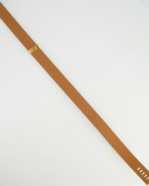 Hermès Collier de Chien 32 Leather Belt in Nata Epsom Leather with Gold Hardware Size 80 RRP £2,570