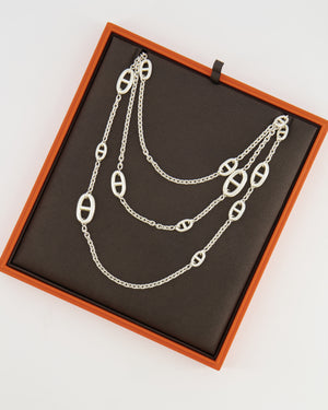 Hermès Silver Farandole Long Necklace 160