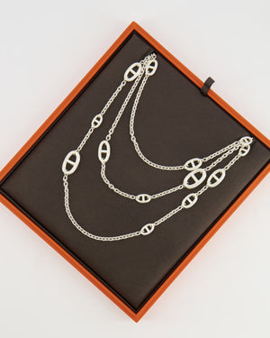 Hermès Silver Farandole Long Necklace 160
