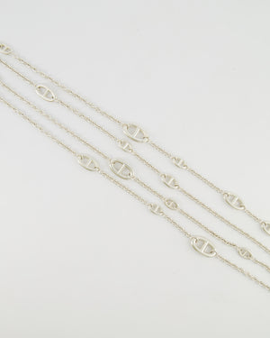 Hermès Silver Farandole Long Necklace 160