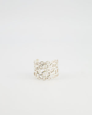Hermès Chaine D'ancre Enchaînée Cuff Bracelet in Silver Size Small RRP £2,950