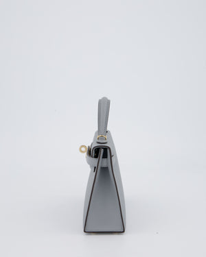 *RARE* Hermès Mini Kelly II 20 Bag in Gris Pantin Epsom Leather with Permabrass Hardware