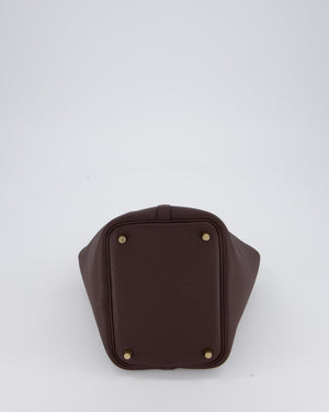 Hermès Picotin Lock 18 Bag in Rouge Sellier Clemence Leather with Gold Hardware