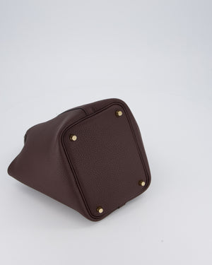 Hermès Picotin Lock 18 Bag in Rouge Sellier Clemence Leather with Gold Hardware