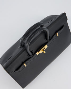 Hermès Birkin 25 Sellier Bag in Noir Epsom Leather with Gold Hardware