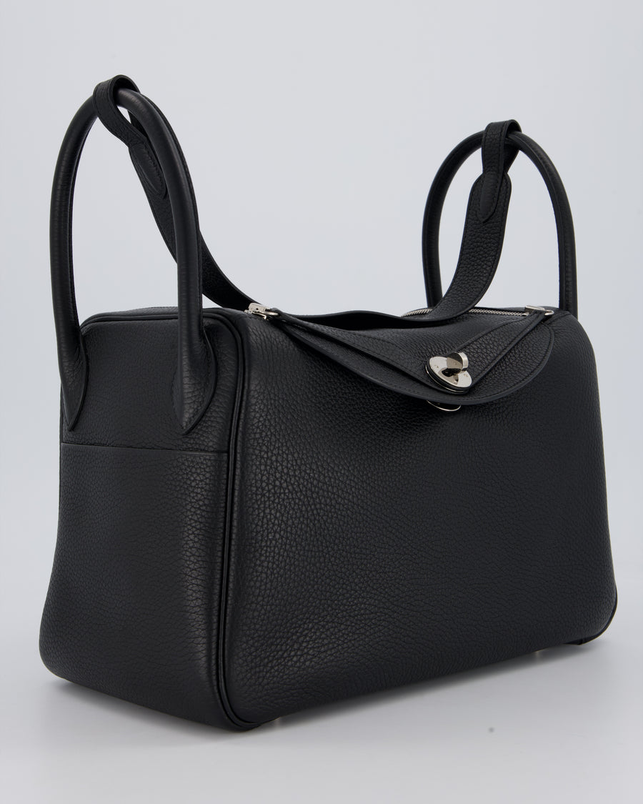Hermès Lindy 30 Bag in Black Togo Leather with Palladium Hardware