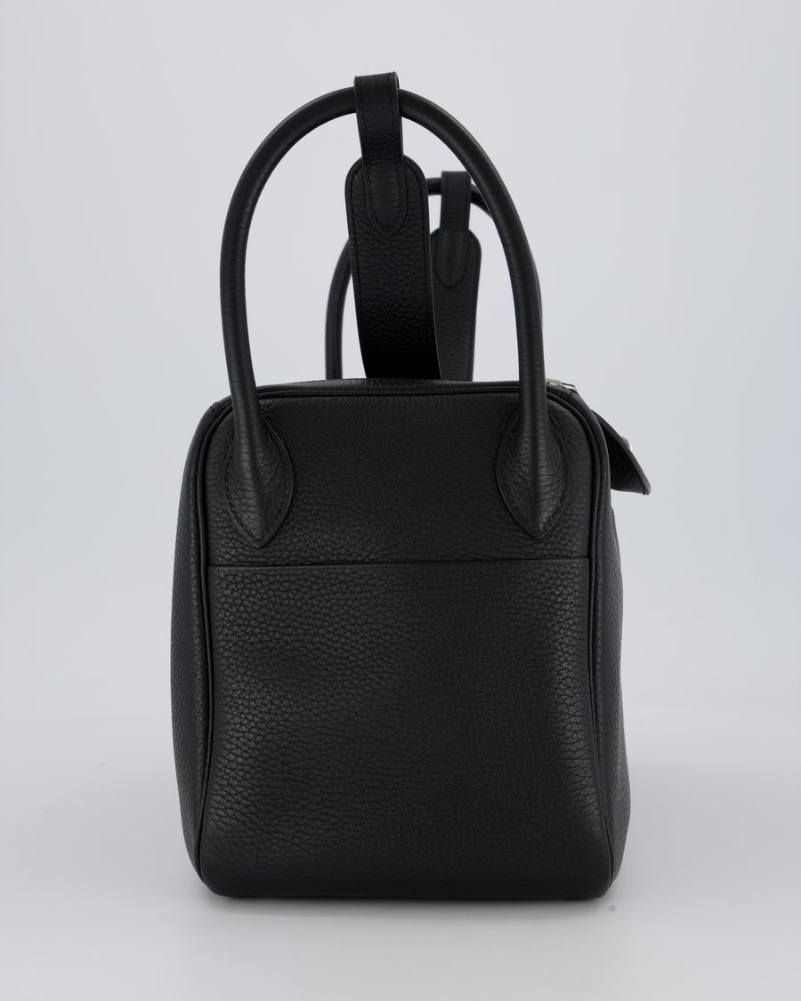 Hermès Lindy 30 Bag in Black Togo Leather with Palladium Hardware