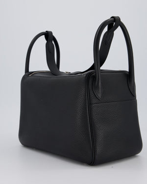 Hermès Lindy 30 Bag in Black Togo Leather with Palladium Hardware