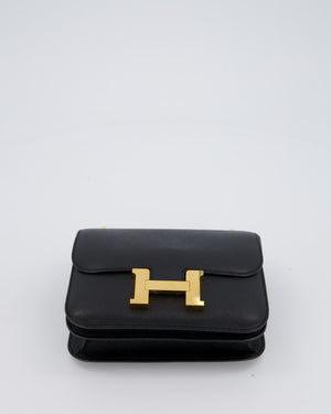 Hermès Constance III 18 Bag in Noir Epsom Leather with Gold Hardware