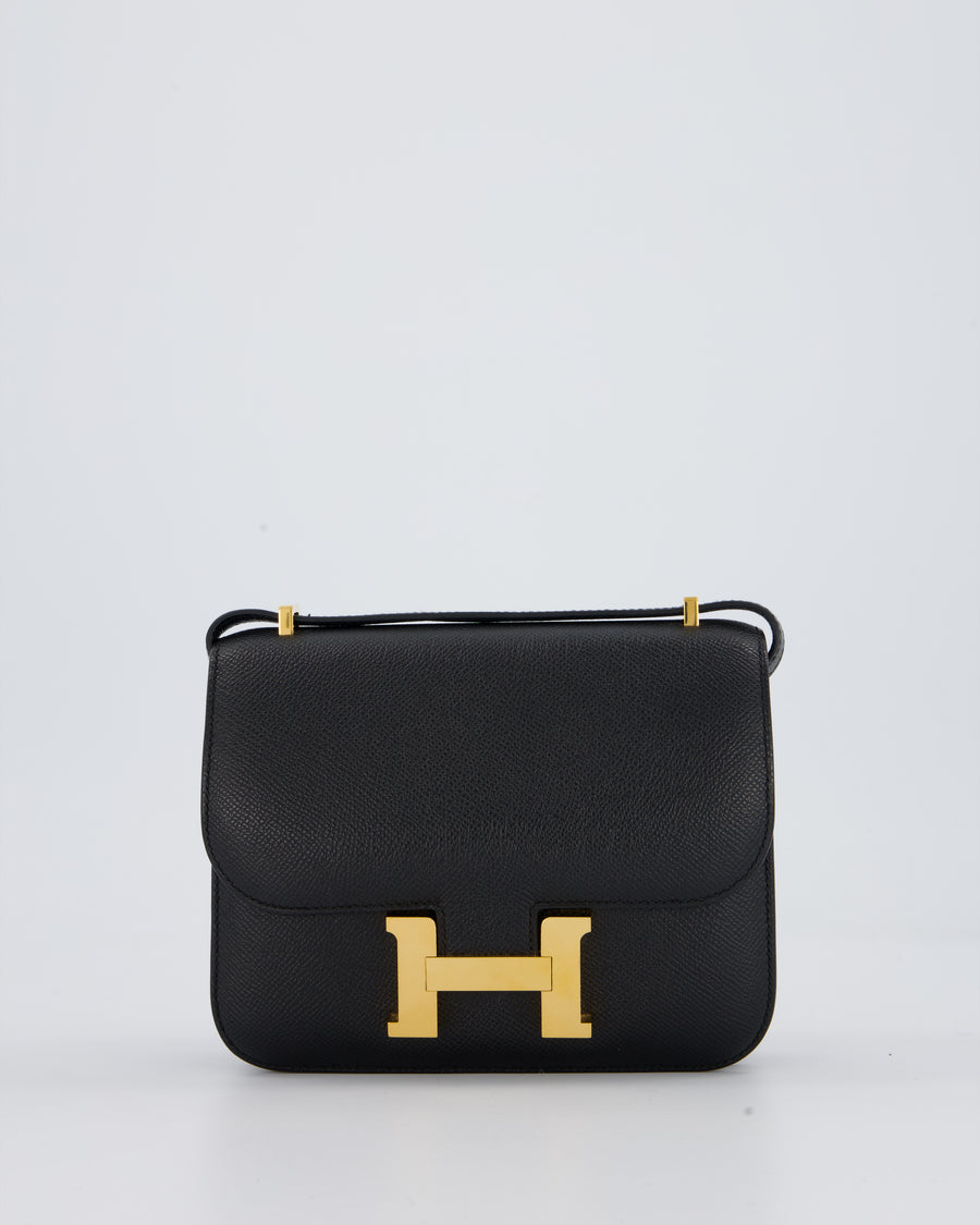Hermès Constance III 18 Bag in Noir Epsom Leather with Gold Hardware