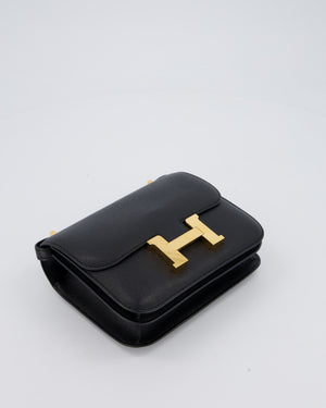 Hermès Constance III 18 Bag in Noir Epsom Leather with Gold Hardware