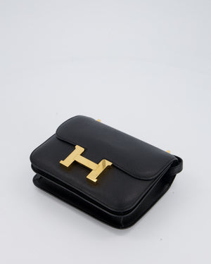 Hermès Constance III 18 Bag in Noir Epsom Leather with Gold Hardware