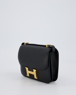 Hermès Constance III 18 Bag in Noir Epsom Leather with Gold Hardware
