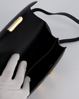 Hermès Constance III 18 Bag in Noir Epsom Leather with Gold Hardware