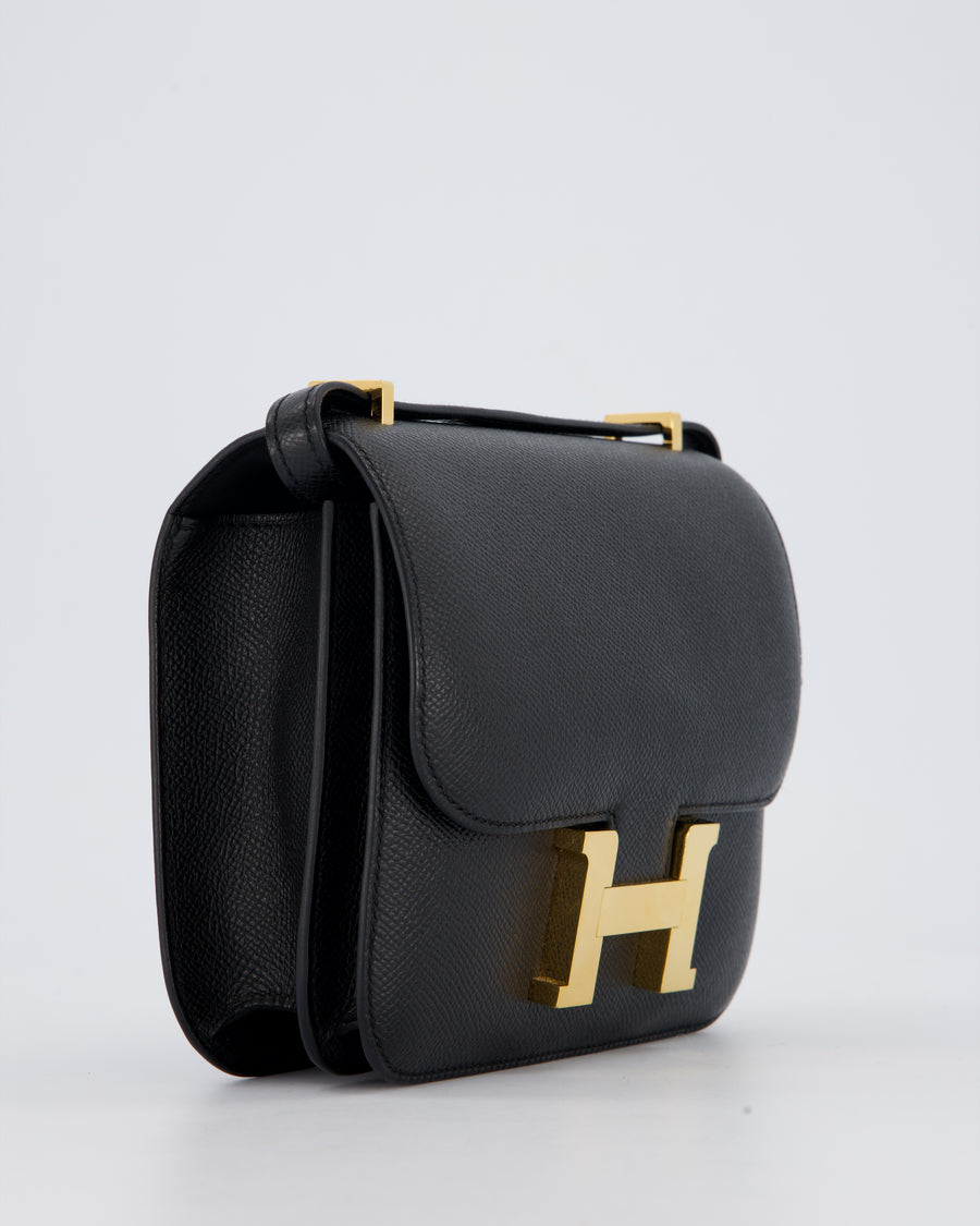 Hermès Constance III 18 Bag in Noir Epsom Leather with Gold Hardware