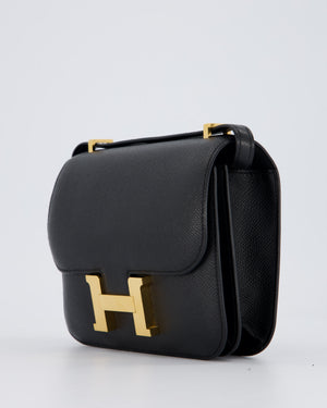 Hermès Constance III 18 Bag in Noir Epsom Leather with Gold Hardware