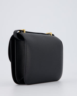 Hermès Constance III 18 Bag in Noir Epsom Leather with Gold Hardware