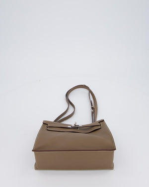 Hermès Kelly Danse Bag in Etoupe and Beton Togo Leather with Palladium Hardware