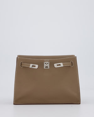 Hermès Kelly Danse Bag in Etoupe and Beton Togo Leather with Palladium Hardware
