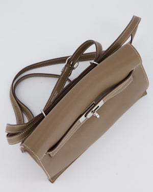 Hermès Kelly Danse Bag in Etoupe and Beton Togo Leather with Palladium Hardware