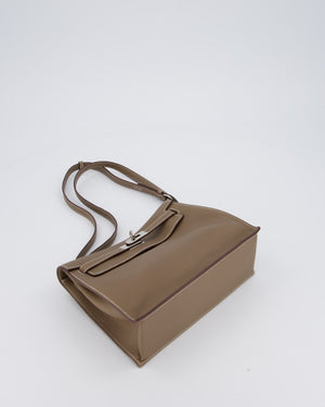 Hermès Kelly Danse Bag in Etoupe and Beton Togo Leather with Palladium Hardware