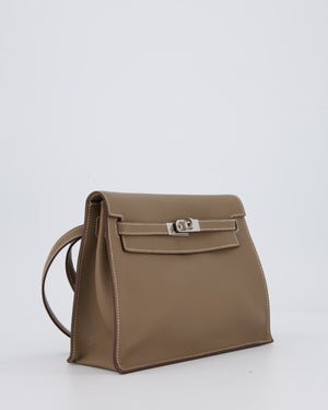 Hermès Kelly Danse Bag in Etoupe and Beton Togo Leather with Palladium Hardware