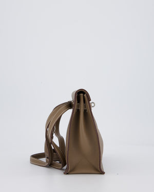 Hermès Kelly Danse Bag in Etoupe and Beton Togo Leather with Palladium Hardware