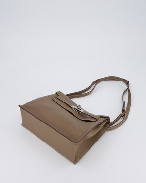 Hermès Kelly Danse Bag in Etoupe and Beton Togo Leather with Palladium Hardware