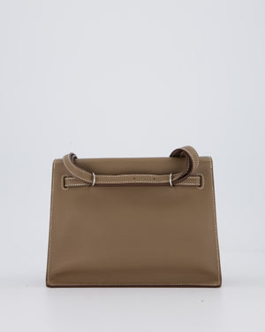 Hermès Kelly Danse Bag in Etoupe and Beton Togo Leather with Palladium Hardware