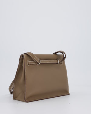 Hermès Kelly Danse Bag in Etoupe and Beton Togo Leather with Palladium Hardware
