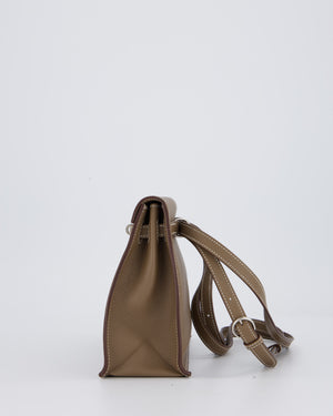 Hermès Kelly Danse Bag in Etoupe and Beton Togo Leather with Palladium Hardware