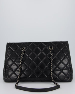 Chanel Black Soft Tote Bag In Lambskin Leather with Rutheniam Hardware